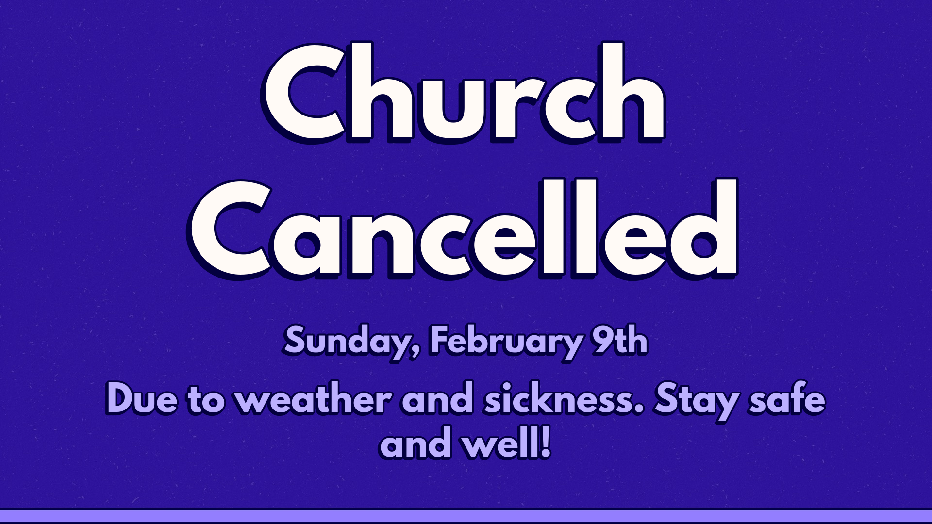 Church Cancelled