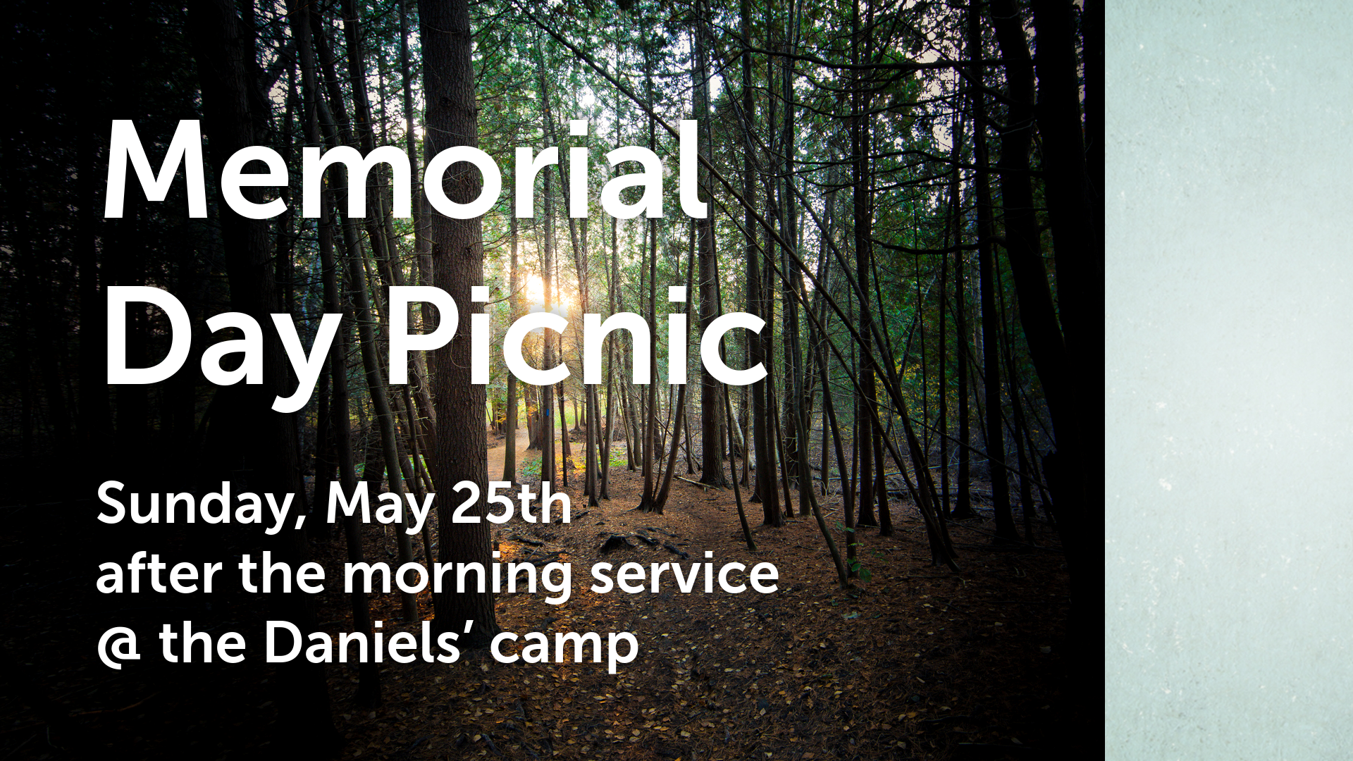 2505 – Memorial Day Picnic